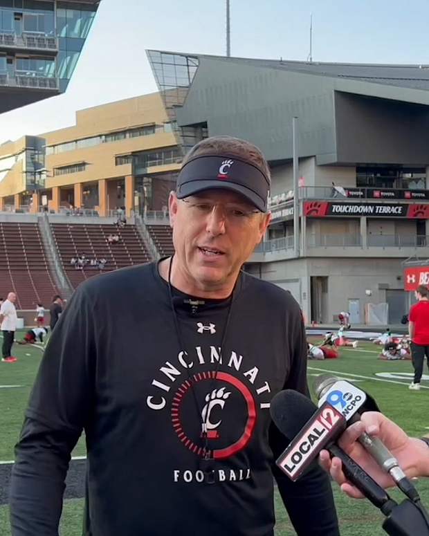 Scott Satterfield Spring Football Day One